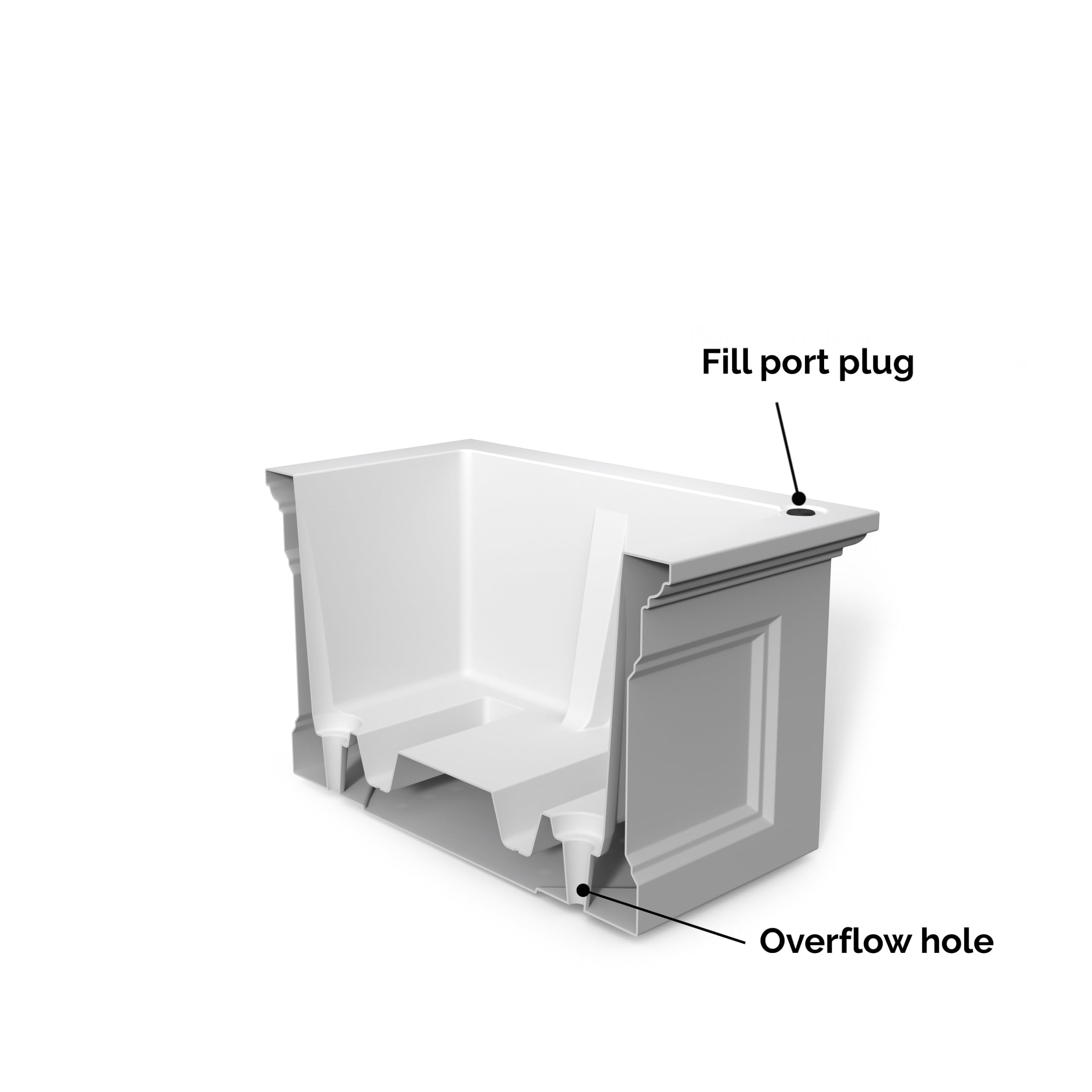 Fairfield 24x24 Elevated Garden Bed - White - Image 7