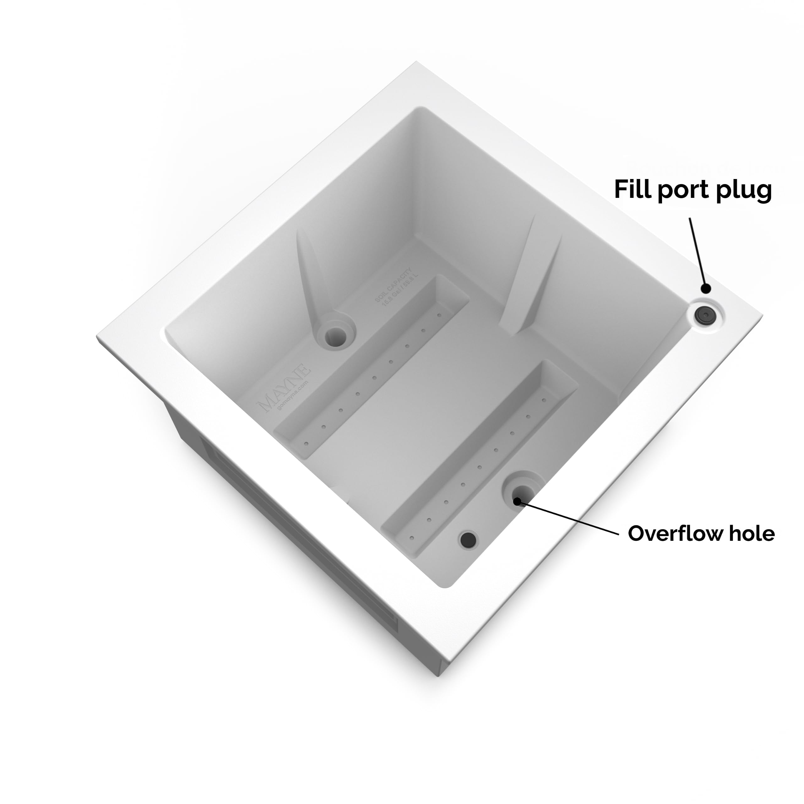 Fairfield 24x24 Elevated Garden Bed - White - Image 8