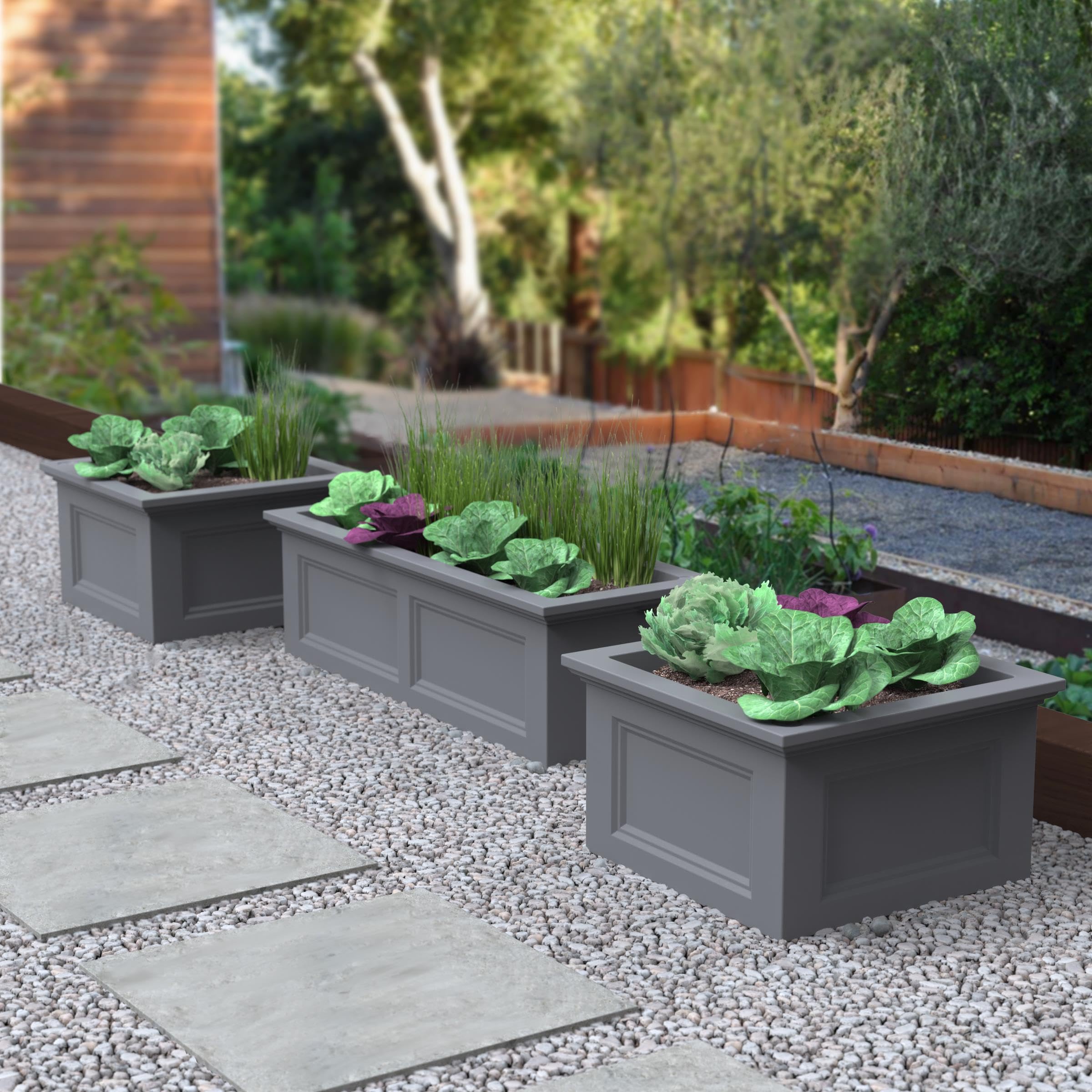 Mayne Fairfield 24x24 Garden Bed - Graphite Grey - Image 4