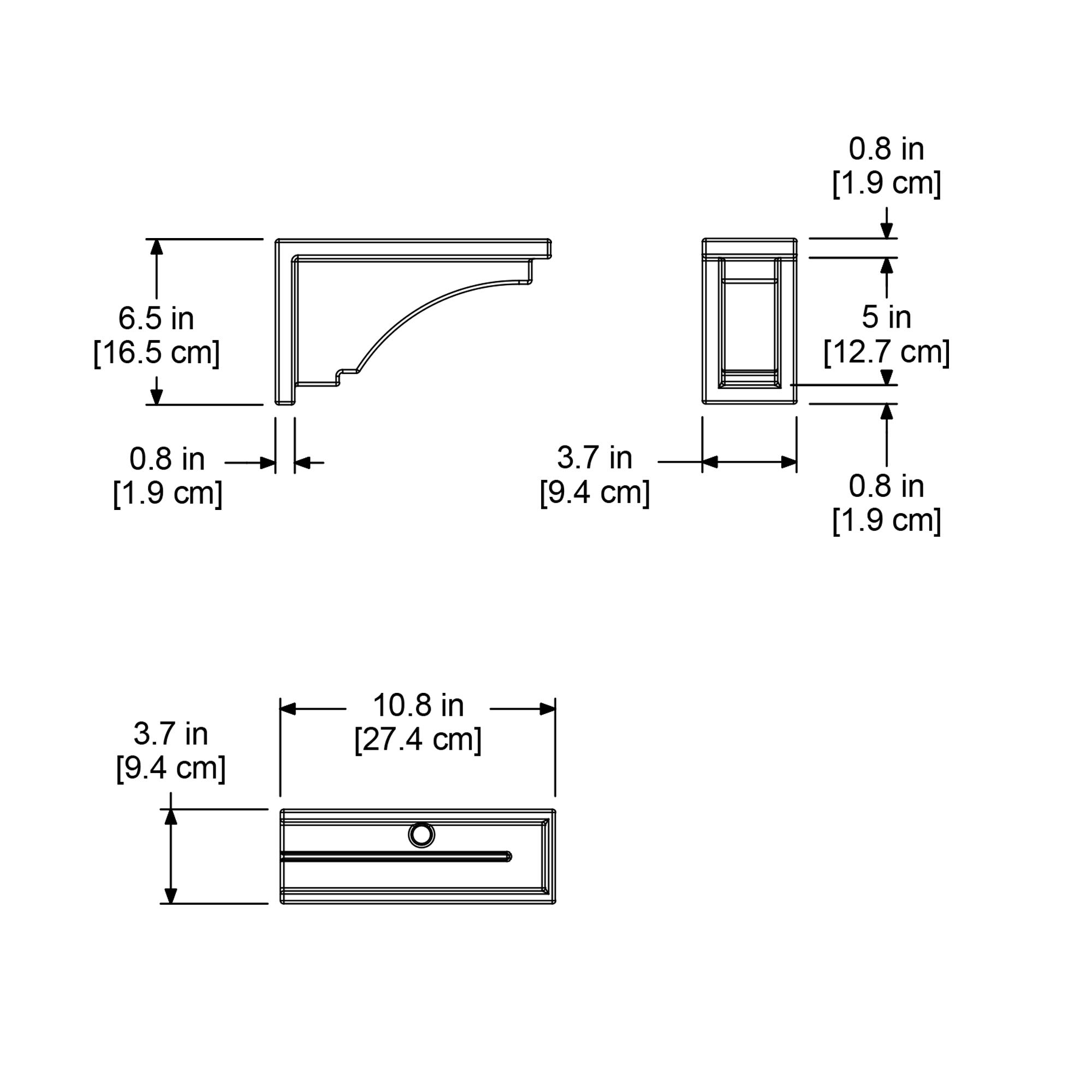 Mayne Fairfield 3ft Self Watering Window Box, Espresso - Bundle with 2 Decorative Wall Brackets, Espresso - Image 7