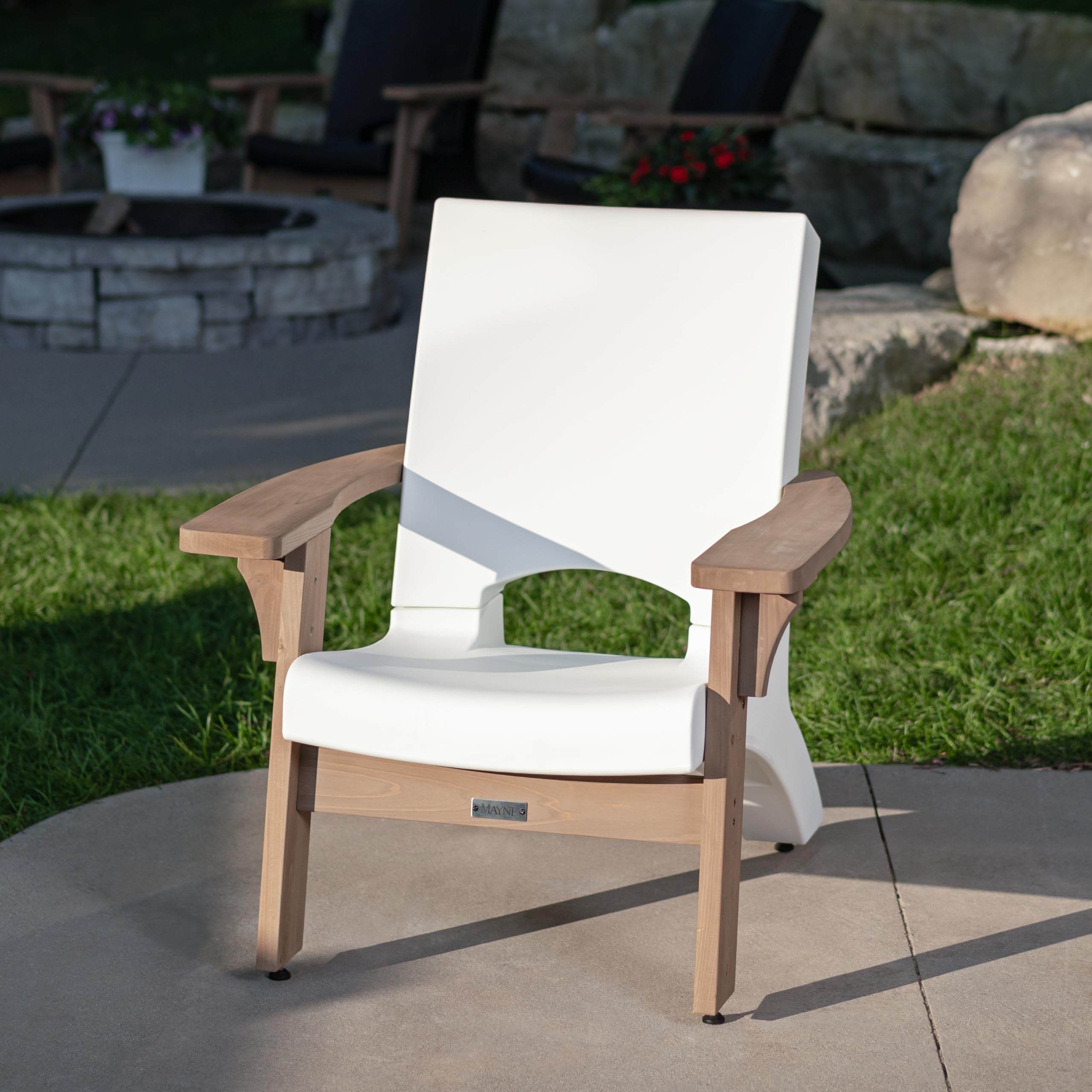 Mayne Mesa Outdoor Furniture Oversized Chair - Modern Patio Furniture with Built-in UV Inhibitors, Climates, Easy Assembly, Spacious Design, Supports Up to 350lbs - Image 8