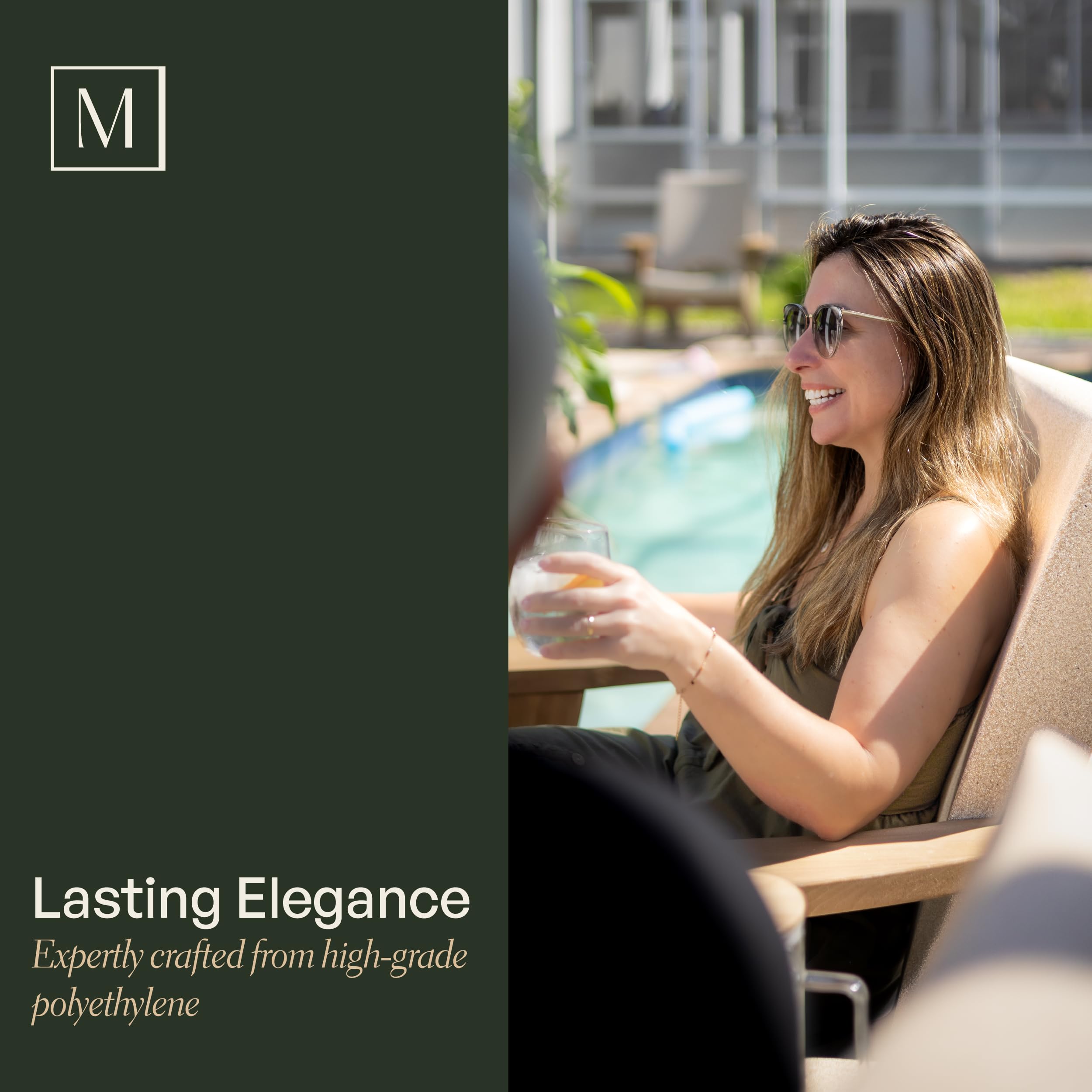 Mayne Mesa Outdoor Furniture Oversized Chair - Modern Patio Furniture with Built-in UV Inhibitors, Climates, Easy Assembly, Spacious Design, Supports Up to 350lbs - Image 4