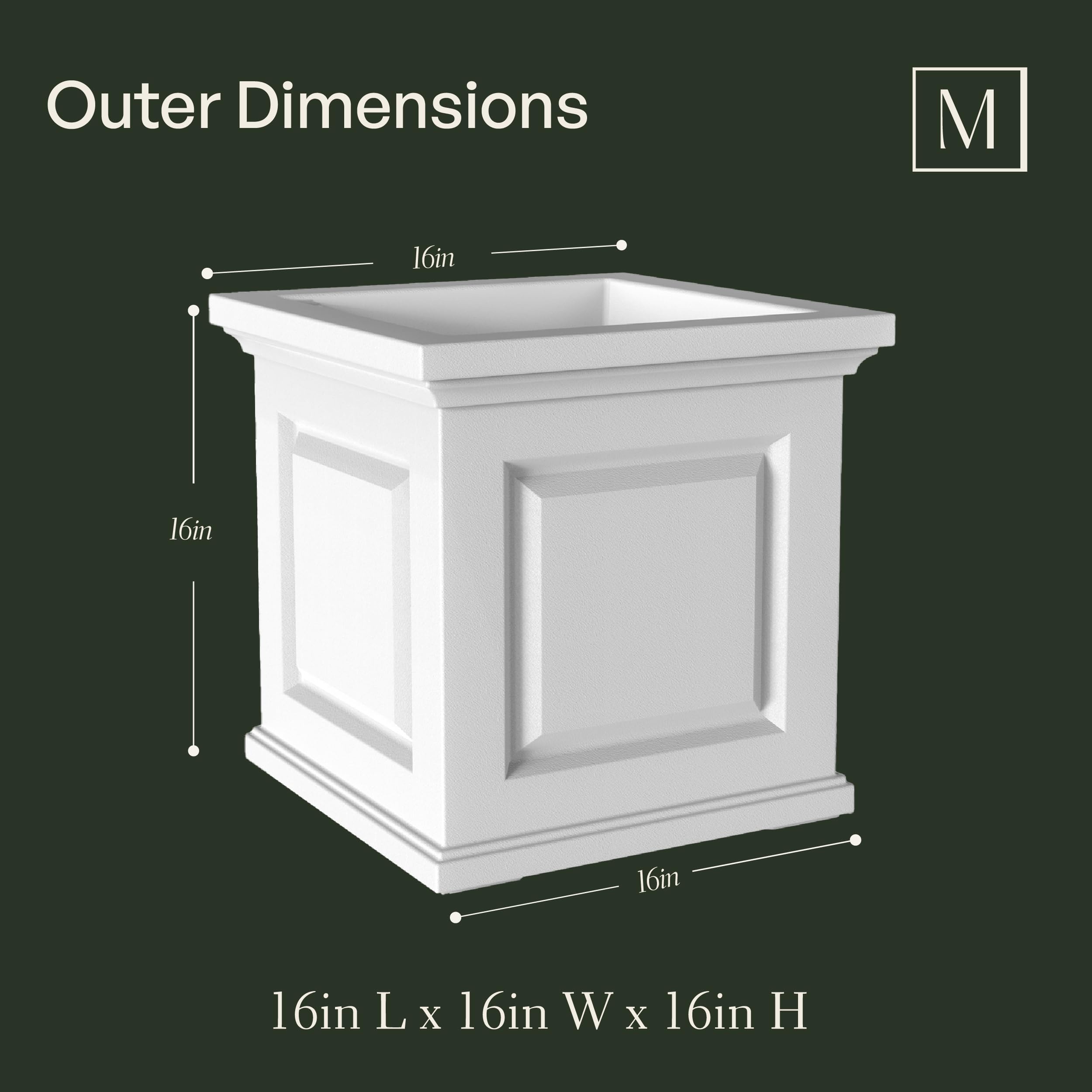 Mayne 5865-ES Polyethylene Planter, Espresso - Image 6