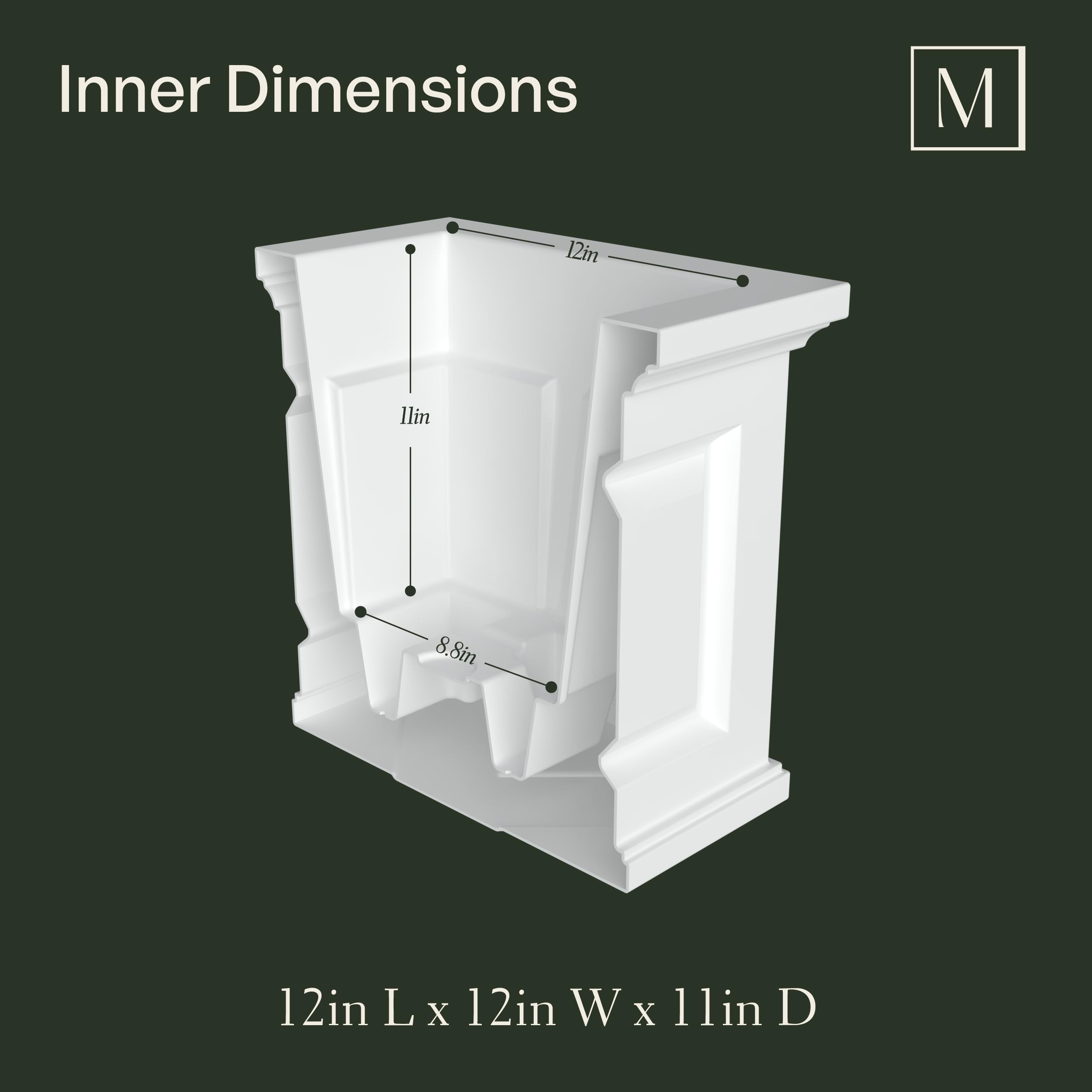 Mayne 5865-ES Polyethylene Planter, Espresso - Image 7