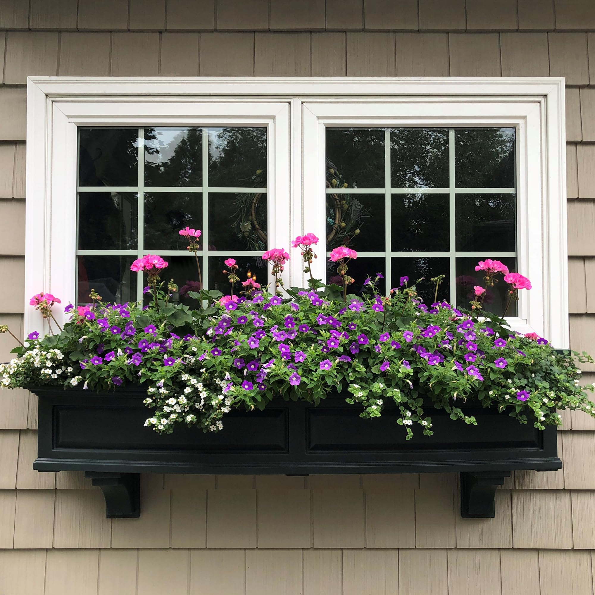 Mayne Nantucket 4-Foot Window Box – Self-Watering, Weather-Resistant Planter for Flowers – Durable Design for Outdoor Use, Perfect for Windows - Image 7