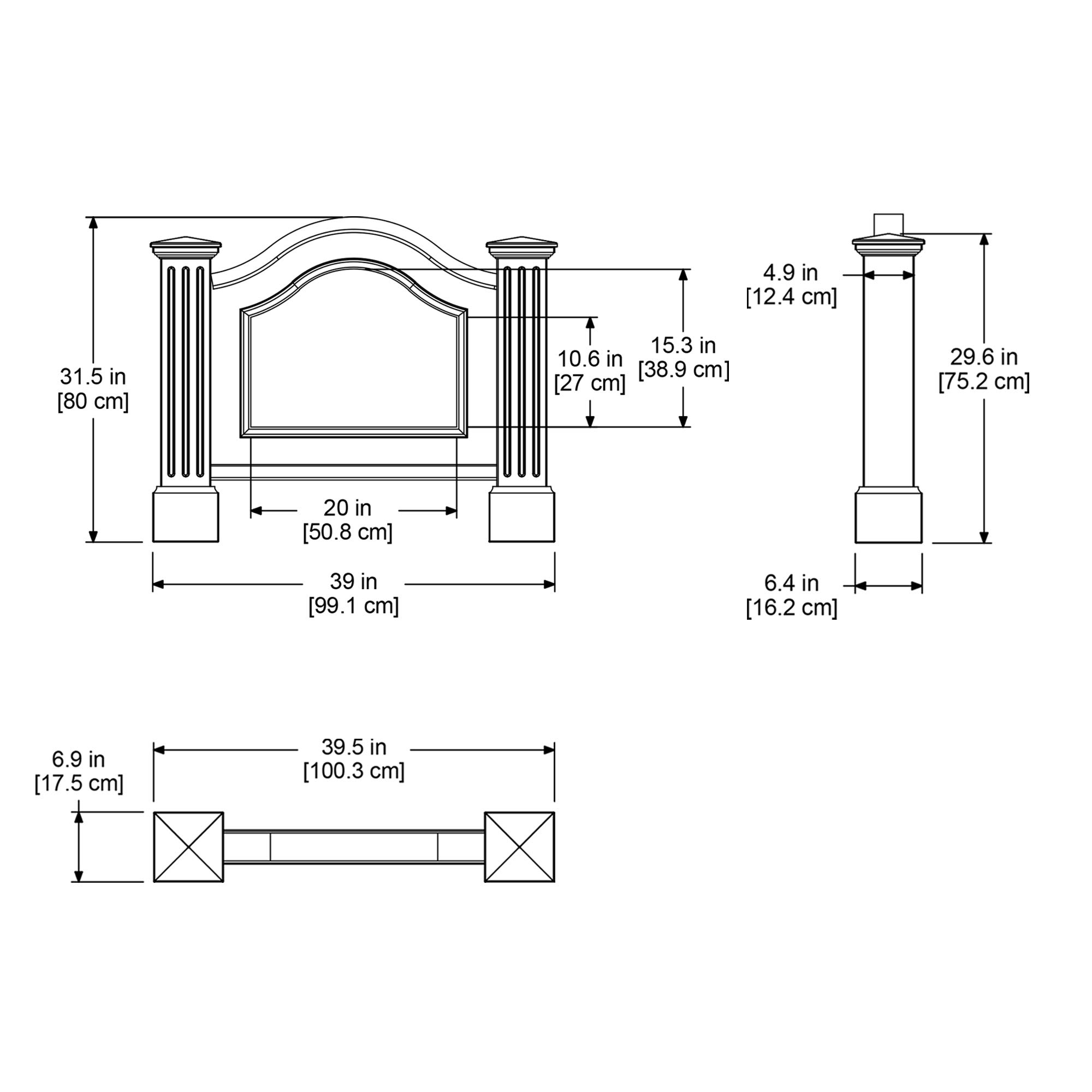 Mayne Nantucket Address Sign - White - 7in x 40in x 31.5in - Polyethylene Address Sign with 15 Year Warranty (5820-W) - Image 4