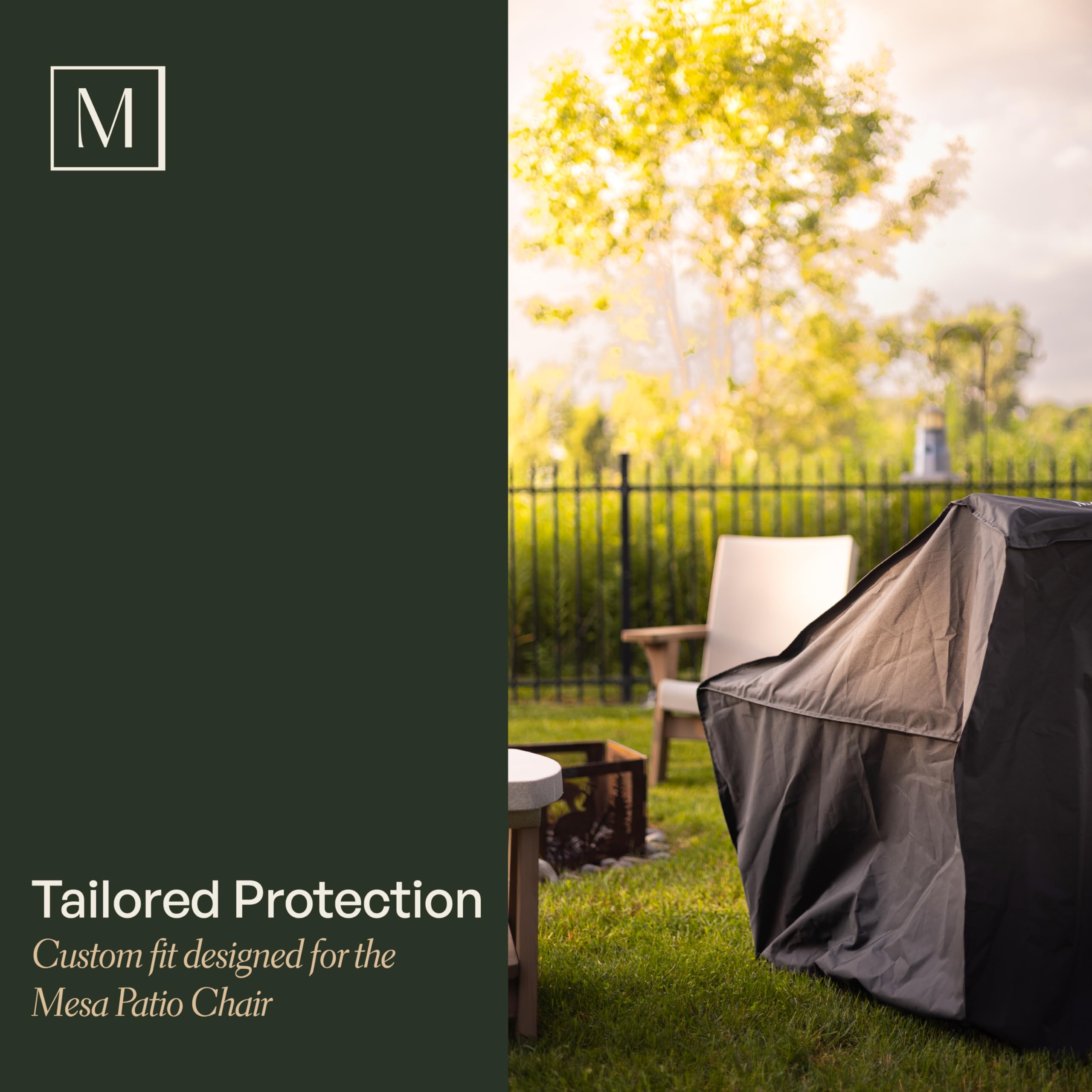 Mayne Premium Outdoor Chair Cover, Secured & Water-Resistant, Fits Mesa Patio Chair 35.5" W x 34" D x 37.5" H, Durable Protection for Outdoor Furniture, 2-Pack - Image 4
